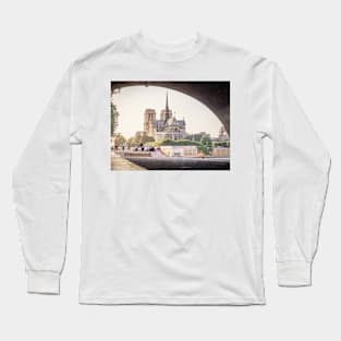 Notre Dame from the Seine Long Sleeve T-Shirt